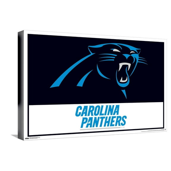 NFL Carolina Panthers - Logo 21 Canvas Wall Poster, 14.725" x 22.375"