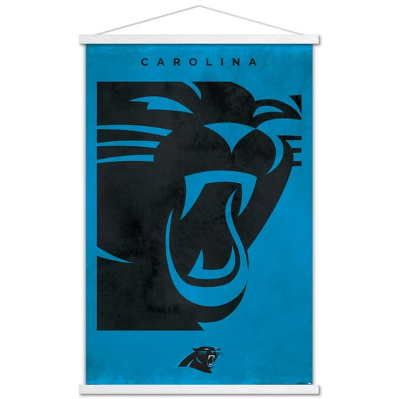 NFL Carolina Panthers - Logo 25 Wall Poster with Magnetic Frame, 22.375" x 34"