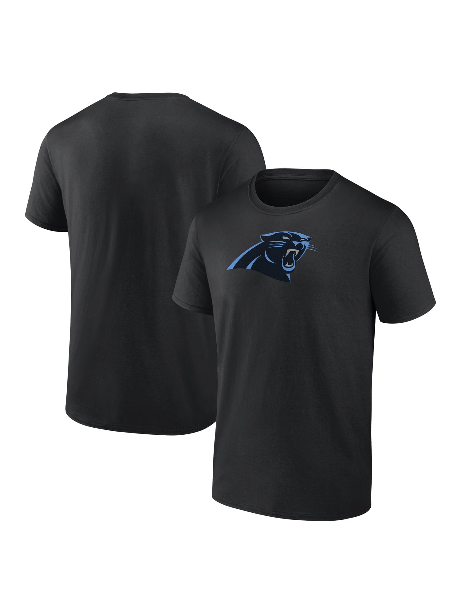 NFL Carolina Panthers Men's Cotton Black Short Sleeve T-Shirt