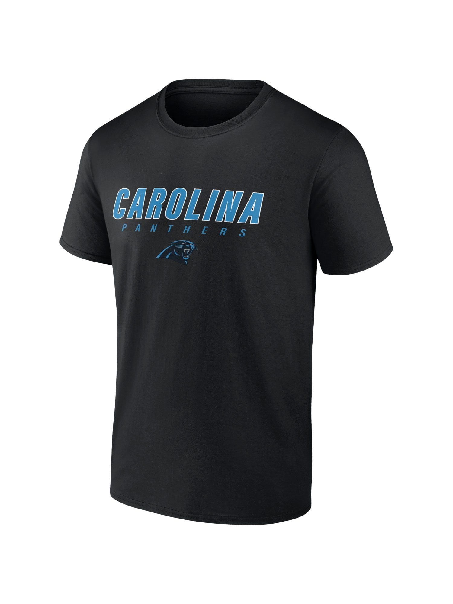 NFL Carolina Panthers Men's Cotton Black Short Sleeve T-Shirt