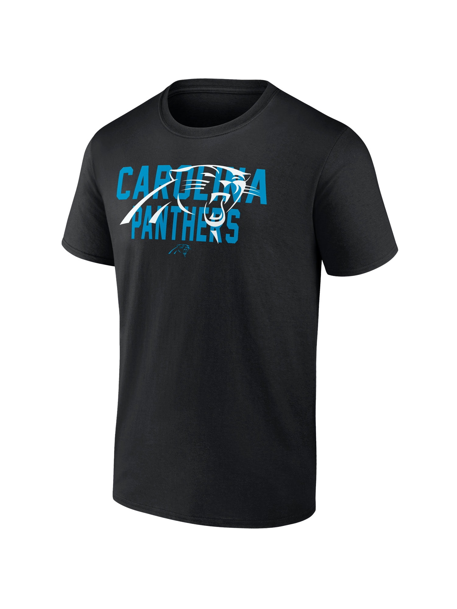 NFL Carolina Panthers Men's Cotton Black Short Sleeve T-Shirt