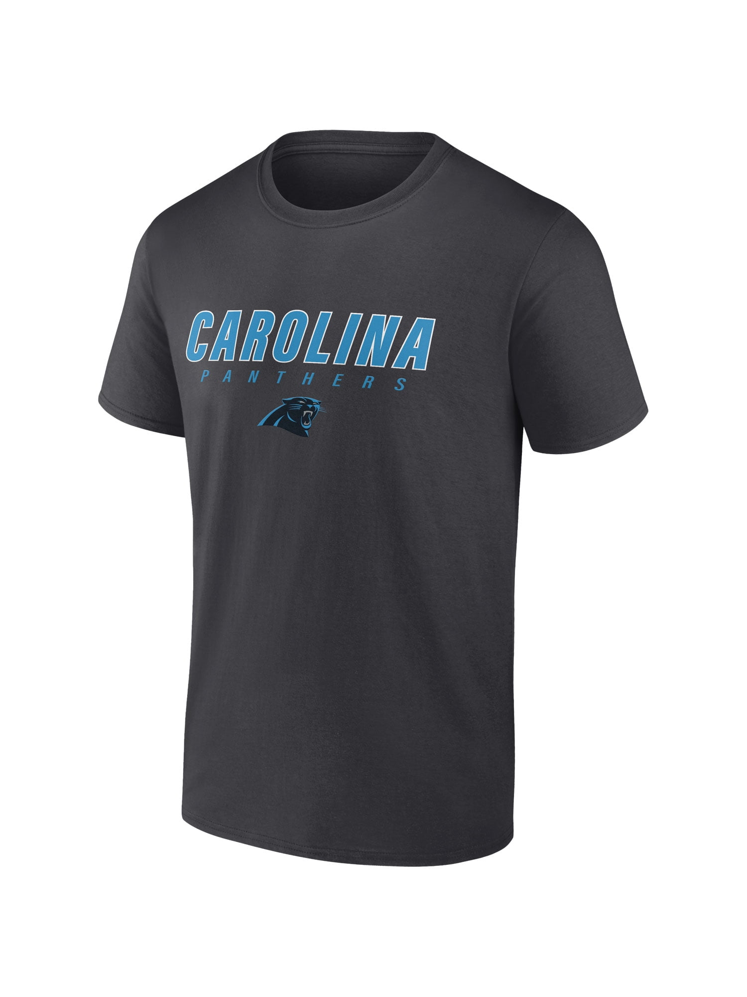 NFL Carolina Panthers Men's Cotton Charcoal Heather Short Sleeve T-Shirt