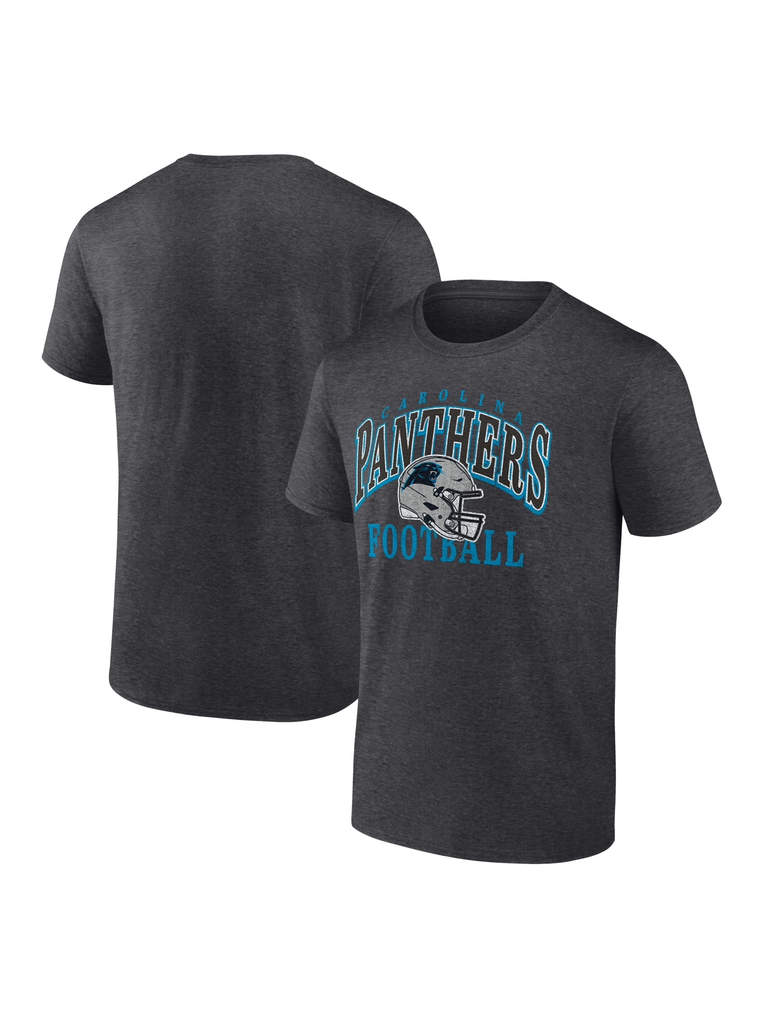 NFL Carolina Panthers Men's Cotton Charcoal Heather Short Sleeve T-Shirt