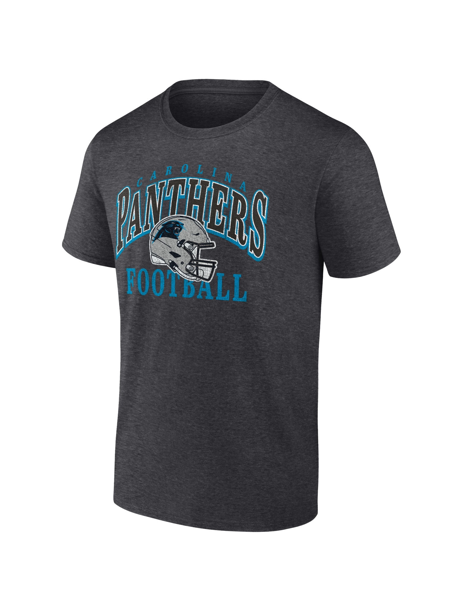 NFL Carolina Panthers Men's Cotton Charcoal Heather Short Sleeve T-Shirt