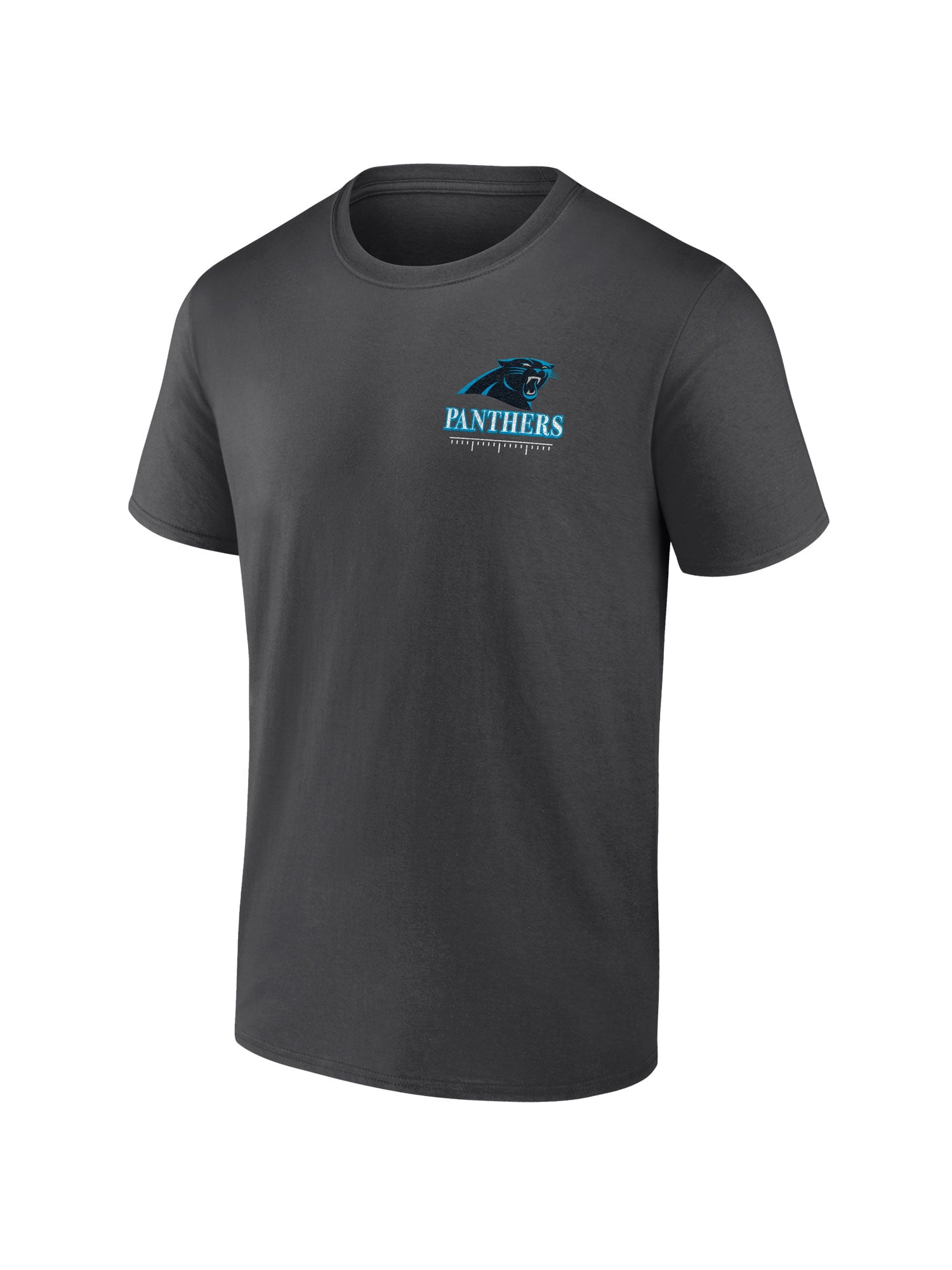 NFL Carolina Panthers Men's Cotton Faded Black Short Sleeve T-Shirt