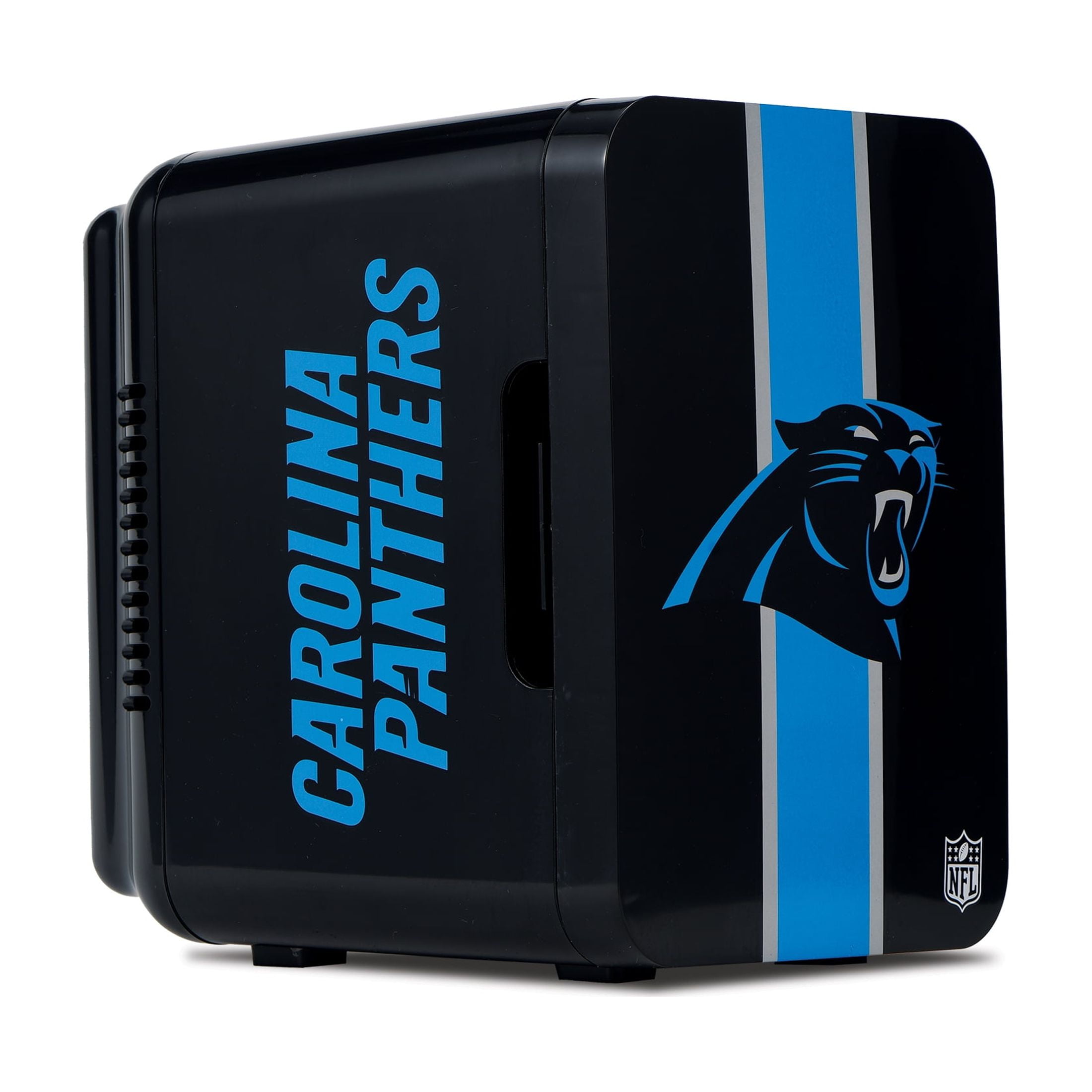 NFL Carolina Panthers Mini Fridge, Black, 4L, 6 Cans