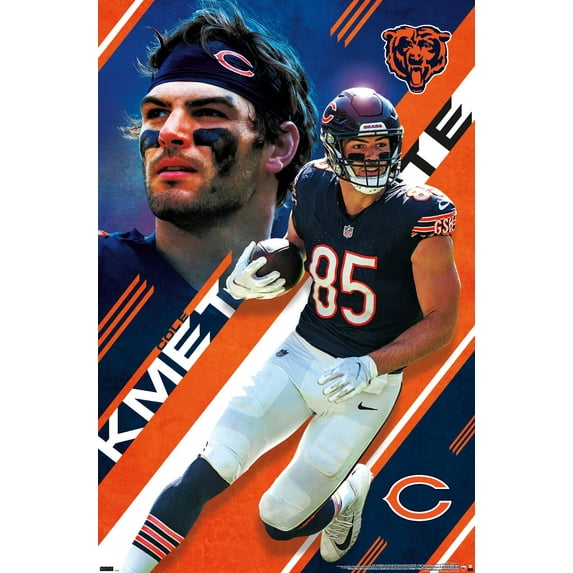 NFL Chicago Bears - Cole Kmet 24 Wall Poster, 14.725" x 22.375"