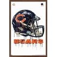 thumbnail image 1 of NFL Chicago Bears - Drip Helmet 20 Wall Poster, 14.725" x 22.375", Framed, 1 of 3