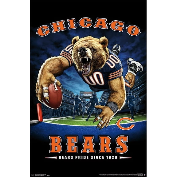 NFL Chicago Bears - End Zone 17 Wall Poster, 22.375" x 34"