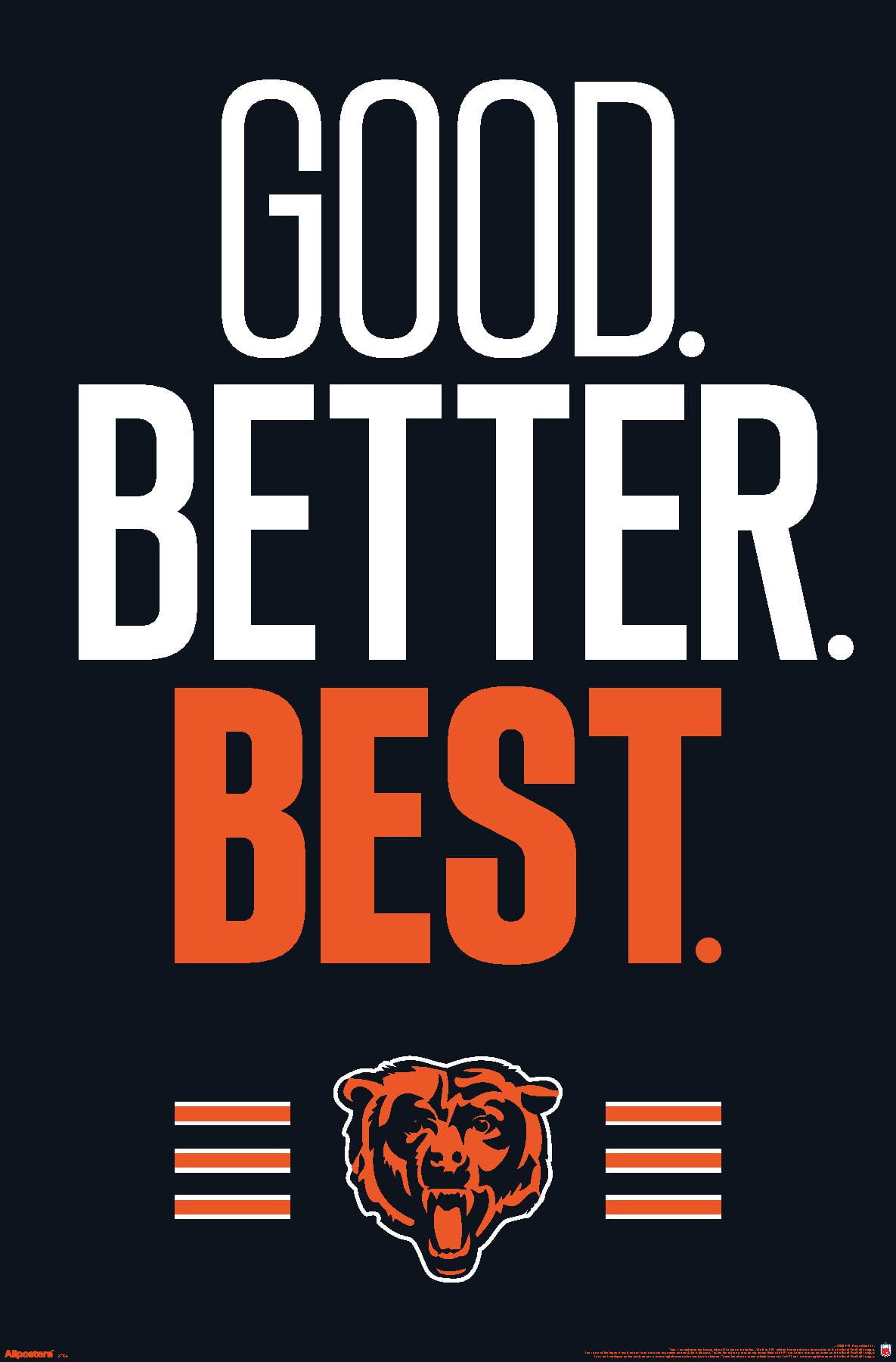 NFL Chicago Bears - Good Better Best Wall Poster, 14.725