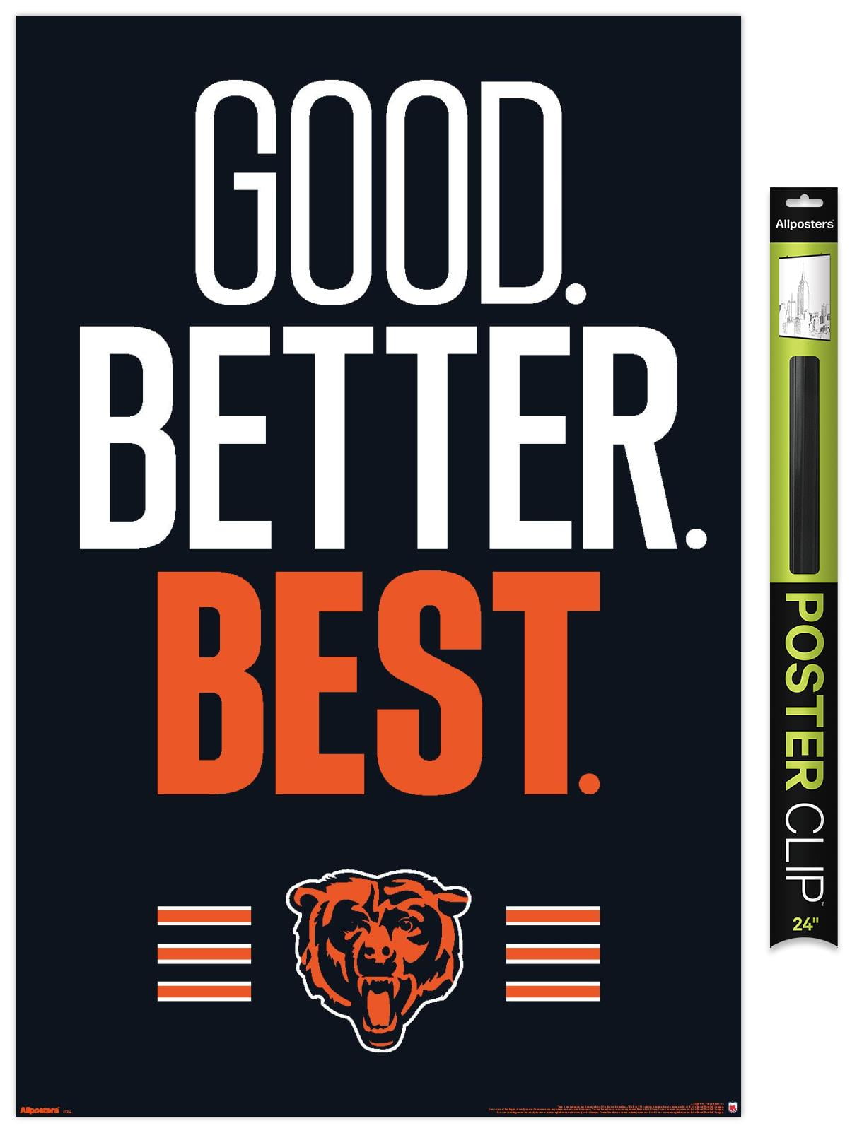 NFL Chicago Bears - Good Better Best Wall Poster, 22.375