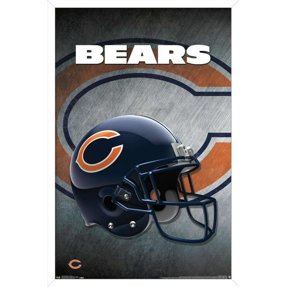 NFL Chicago Bears - Helmet 16 Wall Poster, 14.725" x 22.375", Framed