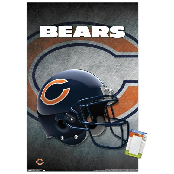 NFL Chicago Bears - Helmet 16 Wall Poster, 14.725" x 22.375"