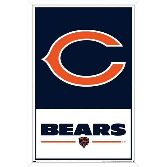 NFL Chicago Bears - Logo 21 Wall Poster, 14.725" x 22.375", Framed