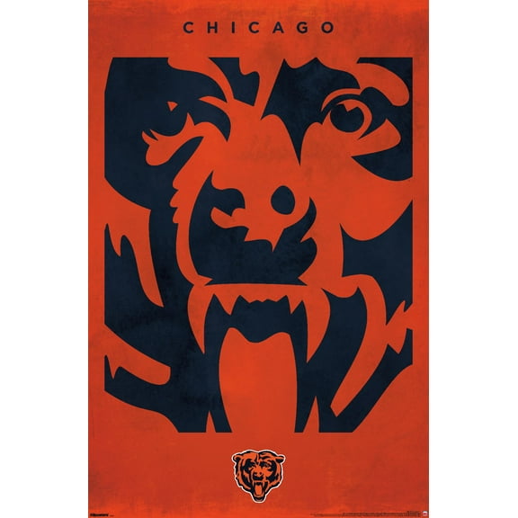 NFL Chicago Bears - Logo 25 Wall Poster, 22.375" x 34"