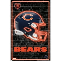 NFL Chicago Bears - Neon Helmet 23 Wall Poster, 22.375" x 34"