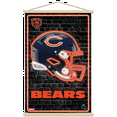 thumbnail image 1 of NFL Chicago Bears - Neon Helmet 23 Wall Poster with Magnetic Frame, 22.375" x 34", 1 of 5