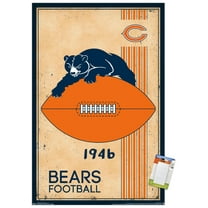 NFL Chicago Bears - Retro Logo 14 Wall Poster, 14.725" x 22.375"