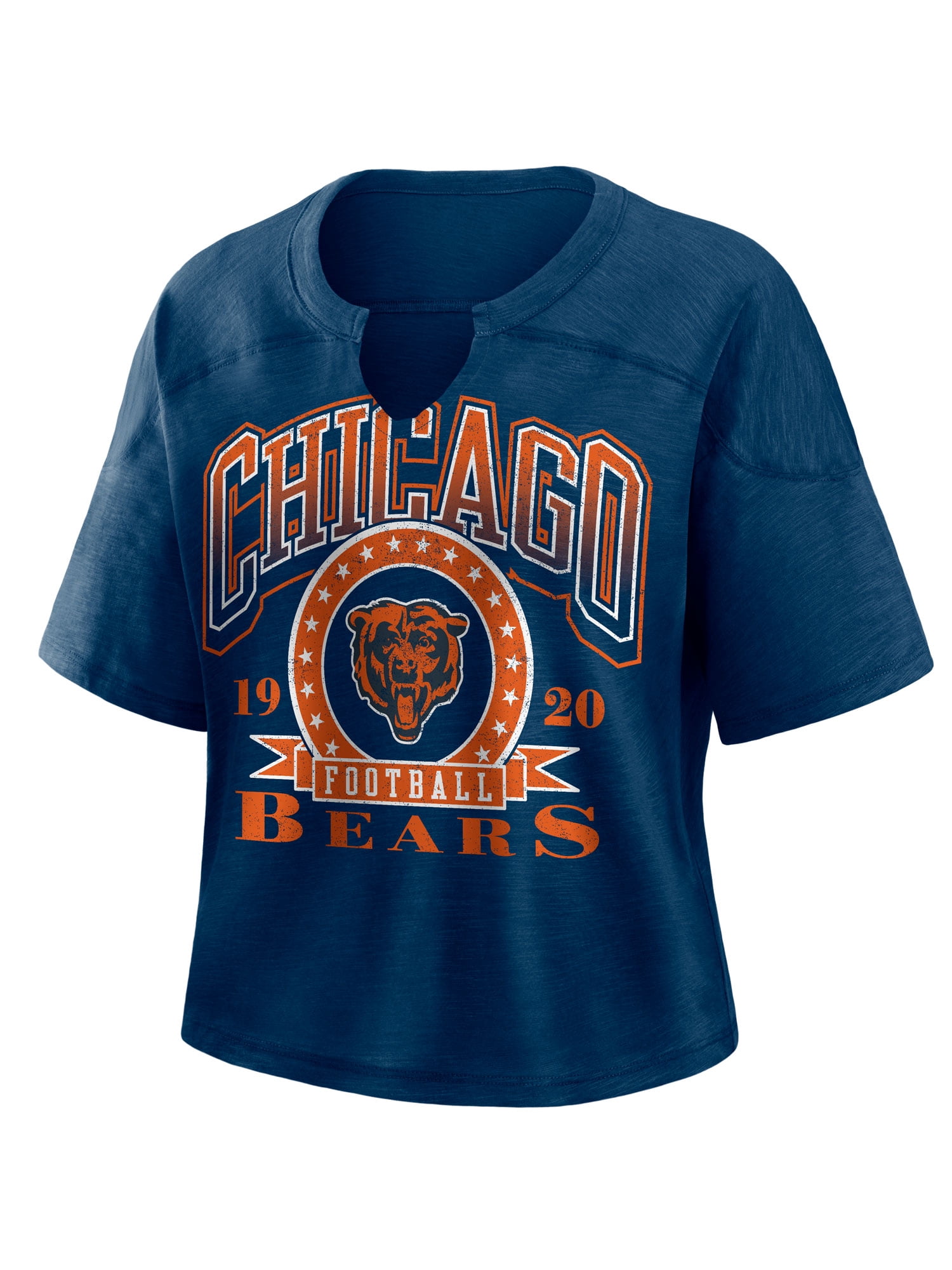 NFL Chicago Bears Women's Cotton Navy Short Sleeve T-Shirt