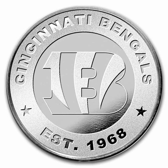 NFL Cincinnati Bengals 1 oz Silver Round