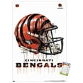 thumbnail image 1 of NFL Cincinnati Bengals - Drip Helmet 20 Wall Poster, 22.375" x 34", 1 of 6