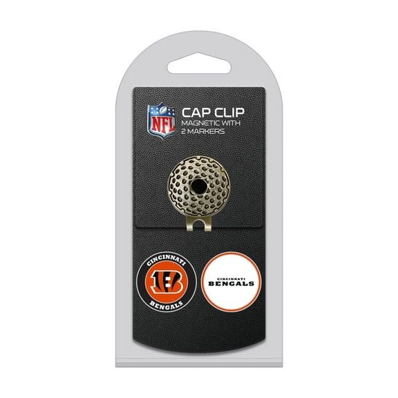 Team Golf NFL CINCINNATI BENGALS Cap Clip With 2 Golf Ball Markers
