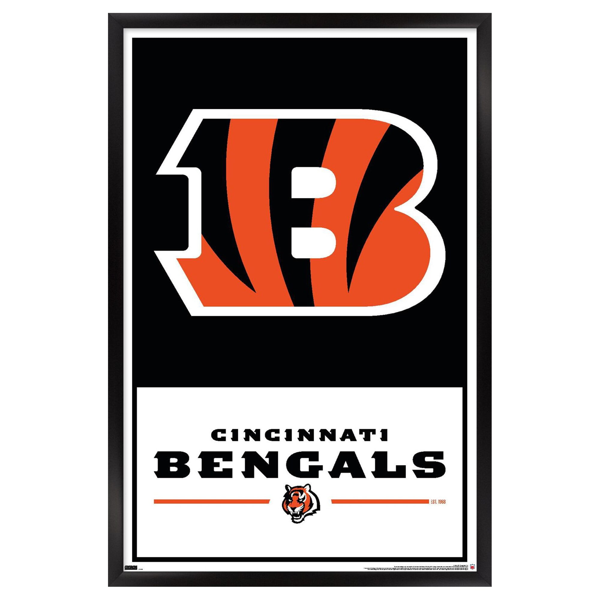 Bengals Sign NFL Cincinnati Bengals - Logo 21 Wall Poster, 22.375