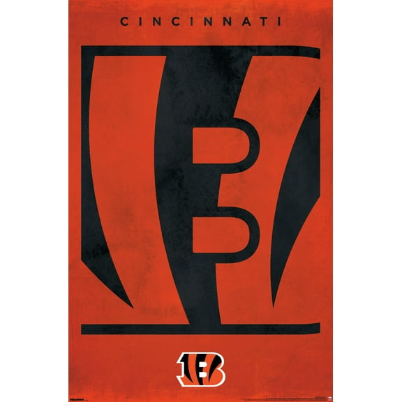 NFL Cincinnati Bengals - Logo 25 Wall Poster, 22.375" x 34"