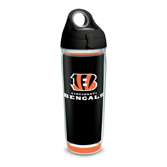 NFL Cincinnati Bengals Touchdown 24 oz Water Bottle with lid