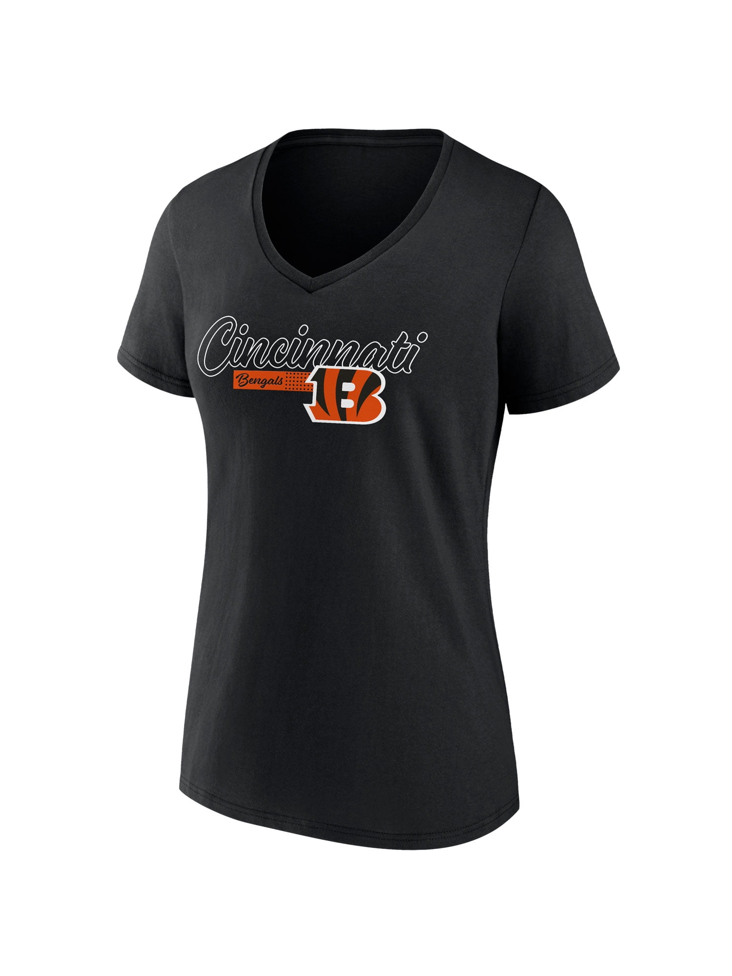 NFL Cincinnati Bengals Women's Cotton Black Short Sleeve T-Shirt
