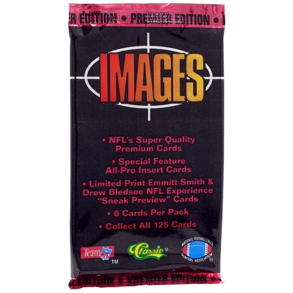 NFL Classic 1994 Images Football Trading Card HOBBY Pack (6 Cards)