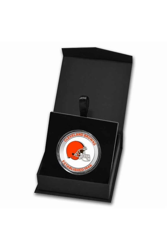 Cleveland Browns 1 oz Silver Colorized Round (w/Box)