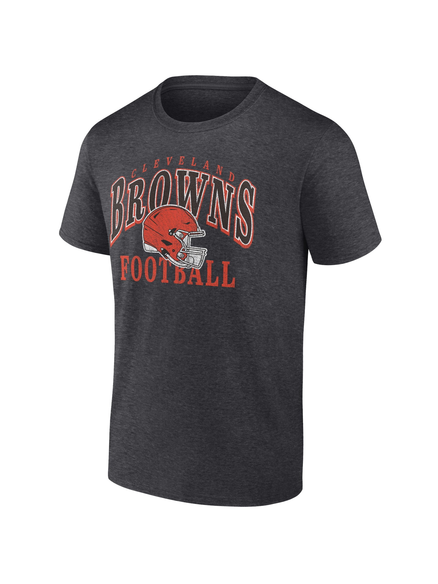NFL Cleveland Browns Men's Cotton Charcoal Heather Short Sleeve T-Shirt