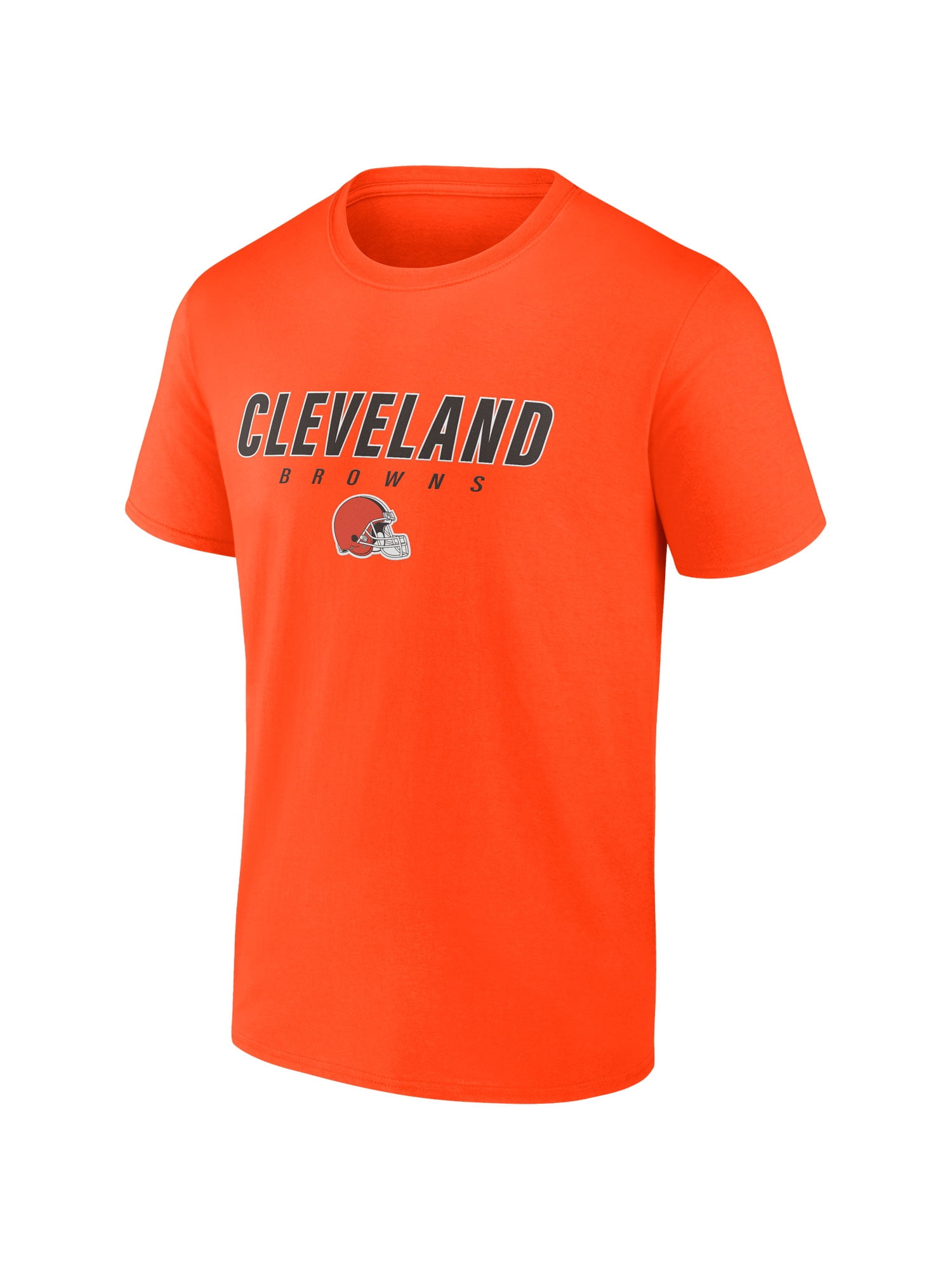 NFL Cleveland Browns Men's Cotton Orange Short Sleeve T-Shirt