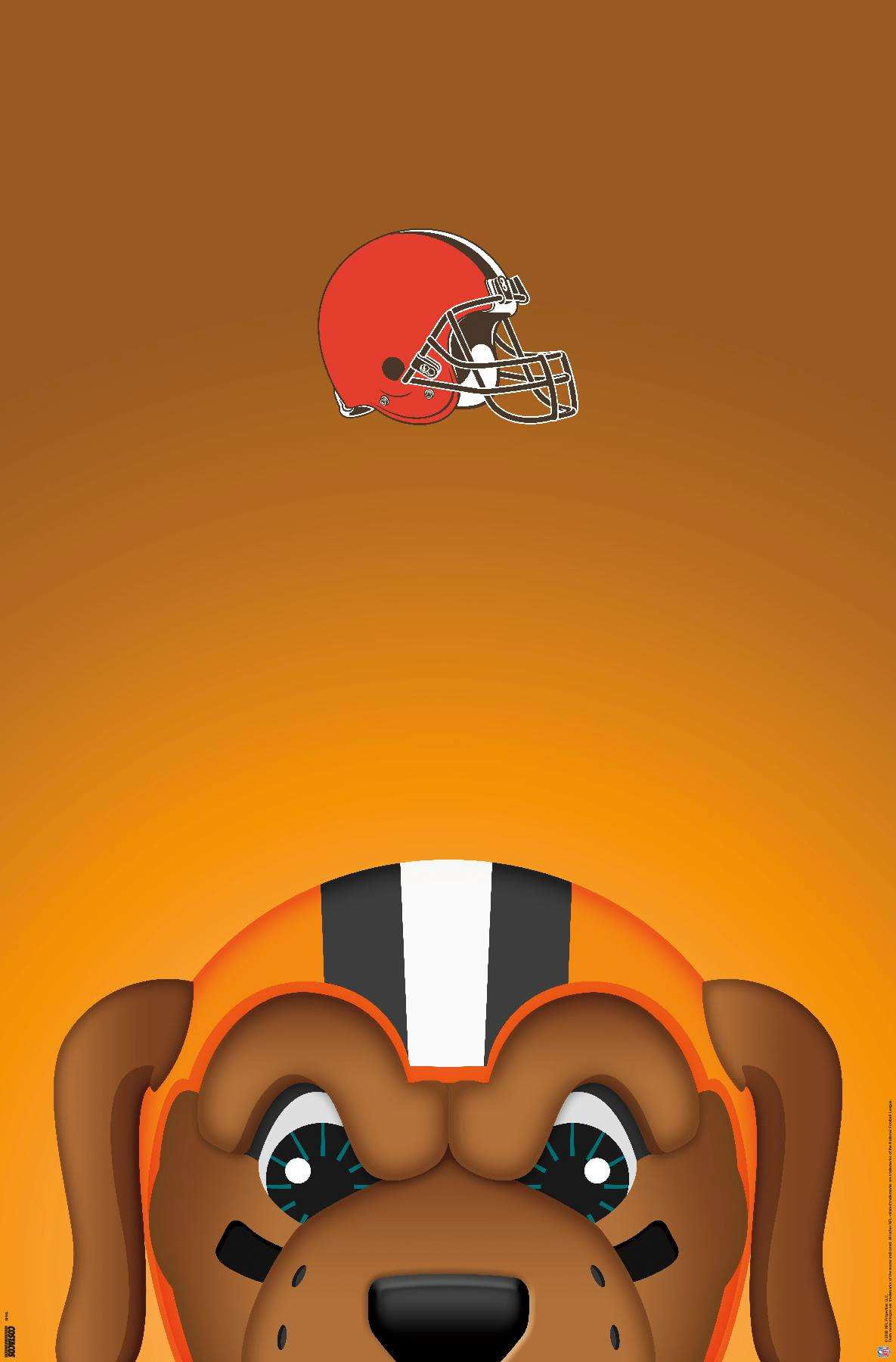 Download Cleveland Browns Dog NFL Team Logo Wallpaper