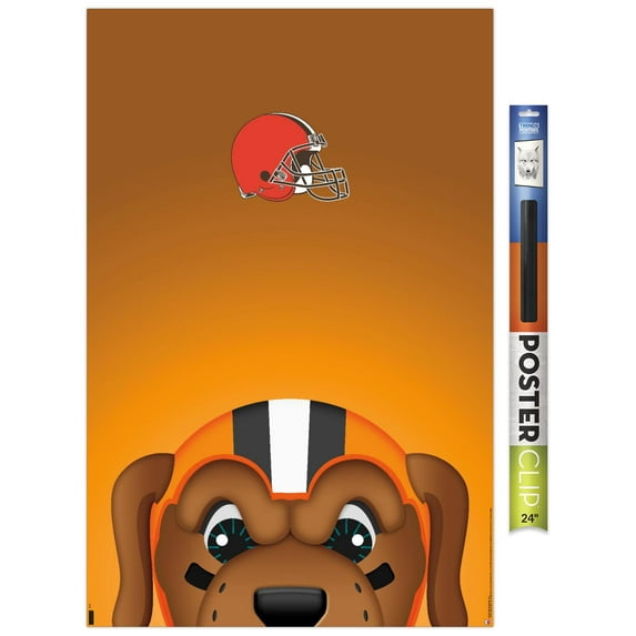 NFL Cleveland Browns - S. Preston Mascot Chomps Wall Poster, 22.375" x 34"