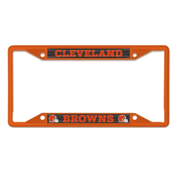 NFL Cleveland Browns Team Colored Small Over Small License Plate Frame