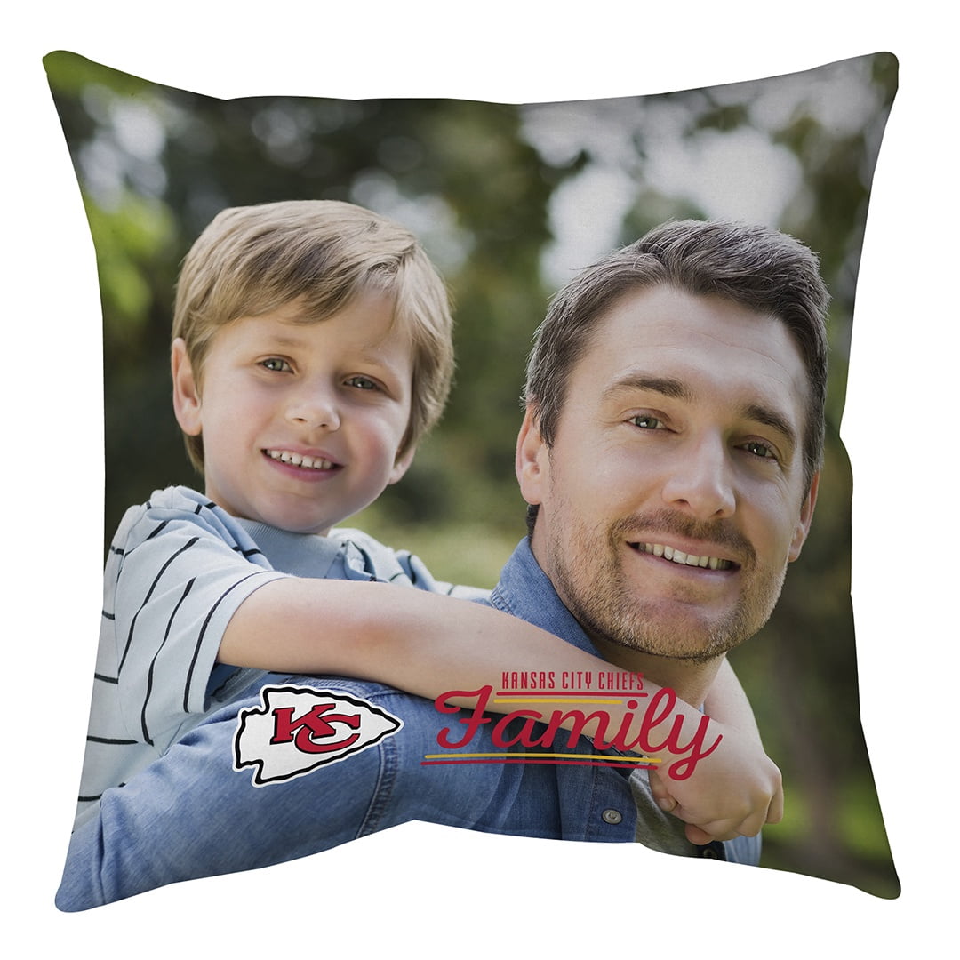 16x16 NFL Custom Pillow. Personalized Team Photo Pillow for Fan Rooms, Sofas, and Dorm Decor. Adult, Teen and Tween. Unise