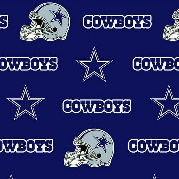 NFL Dallas Cowboys 58" 100% Cotton Sports Logo Craft Fabric By the Yard, Multi-color