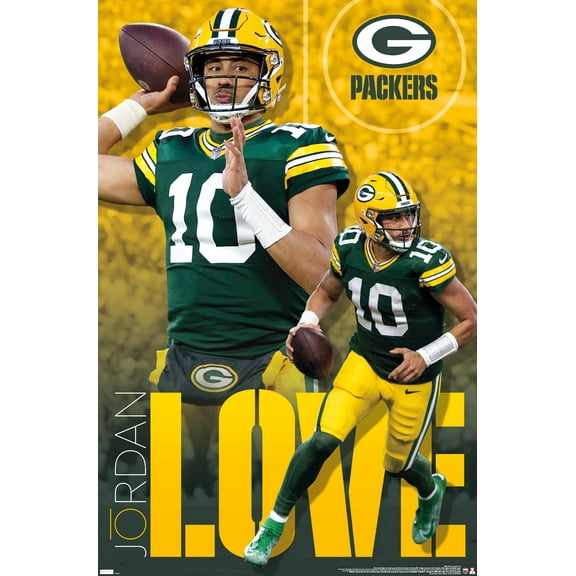 NFL Green Bay Packers - Jordan Love 24 Wall Poster, 22.375" x 34"