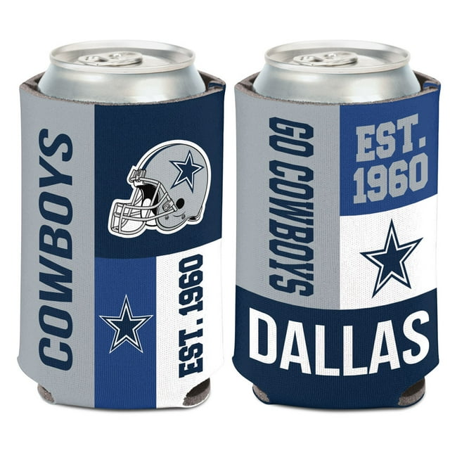 NFL Dallas Cowboys Color Block 12oz Can Cooler, Collapsible - Walmart.com