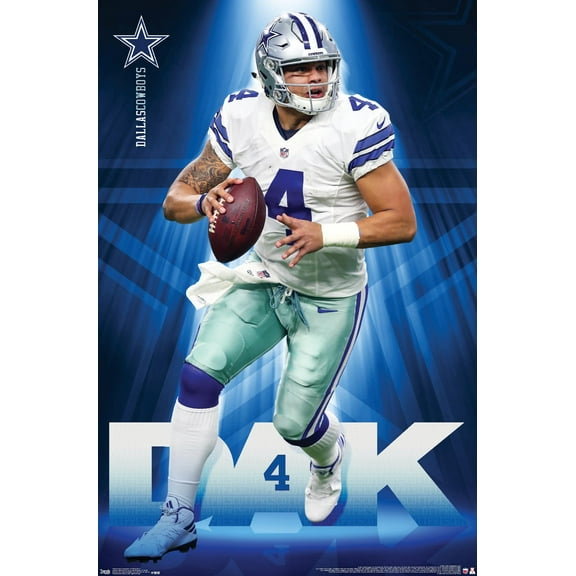 NFL Dallas Cowboys - Dak Prescott 17 Wall Poster, 22.375" x 34"