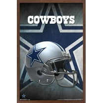NFL Dallas Cowboys - Helmet 16 Wall Poster, 14.725" x 22.375", Framed