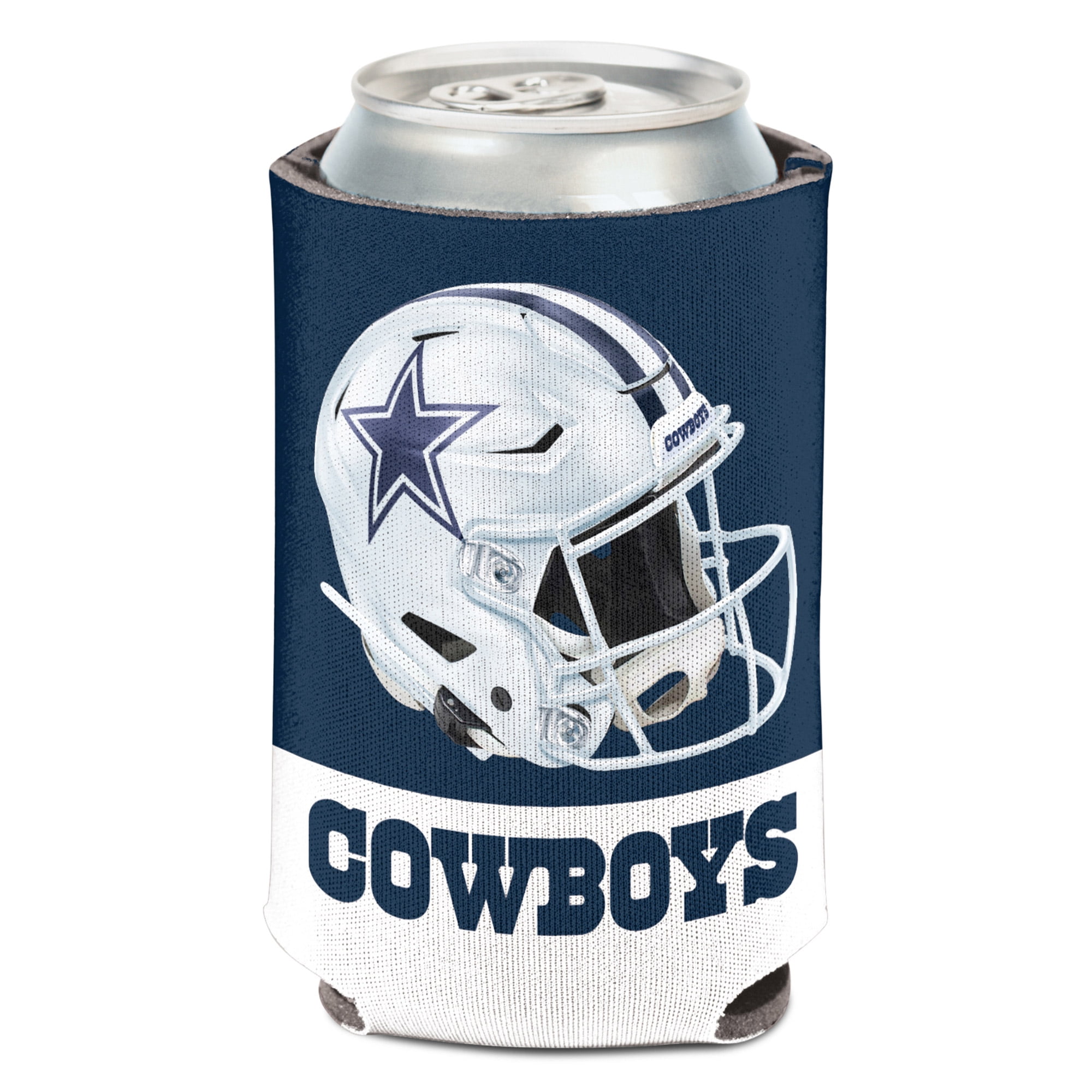 NFL Dallas Cowboys Horizontal Stripe 12oz Can Cooler, Collapsible