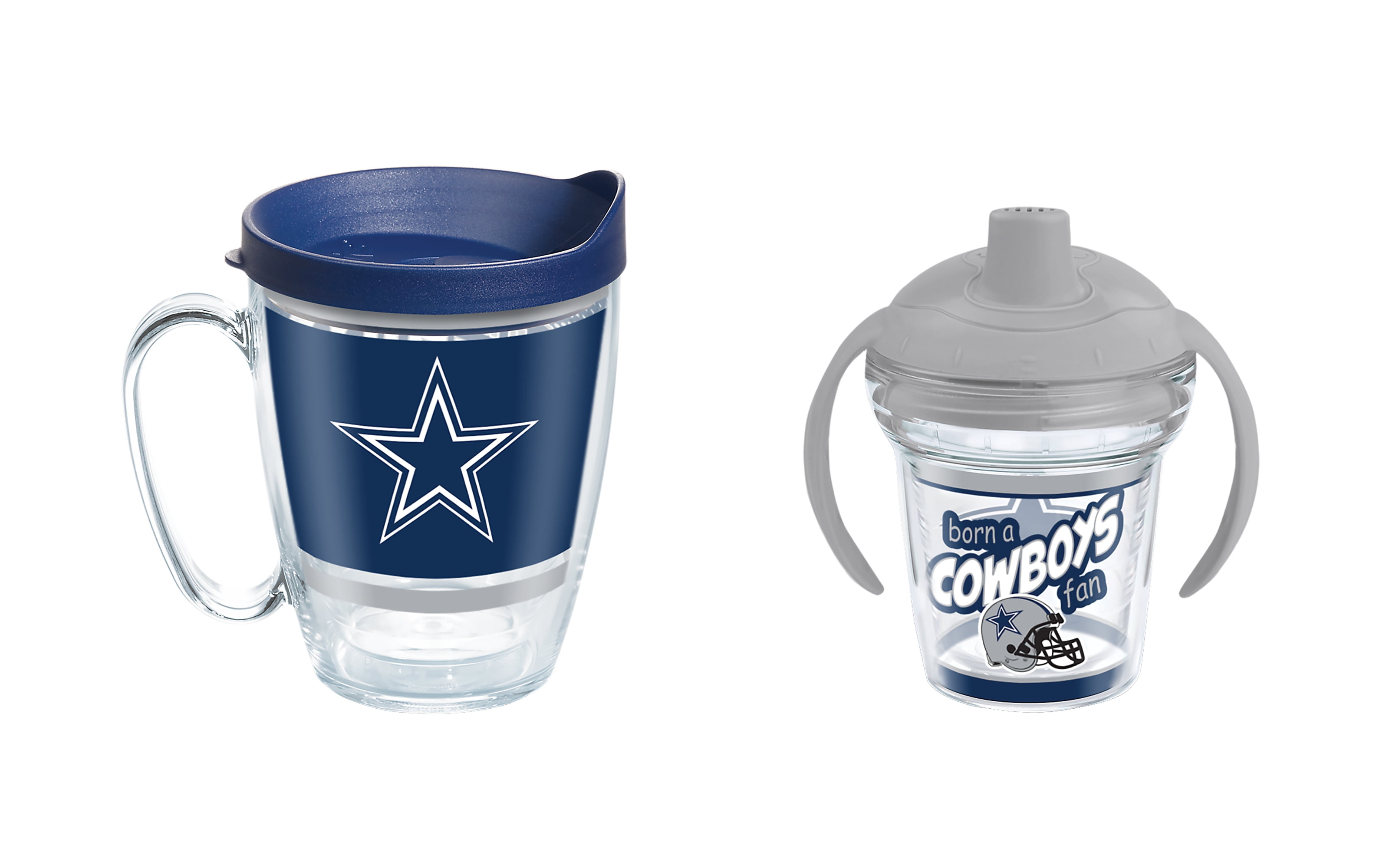 NFL Dallas Cowboys Legend 16 oz Coffee Mug and Born A Fan 6 oz