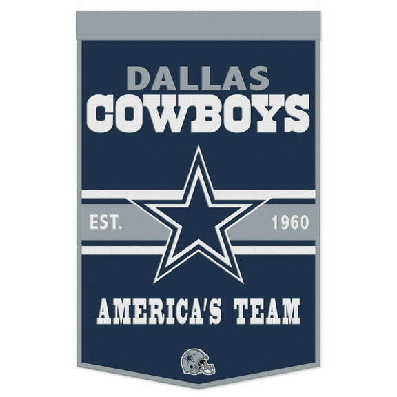 NFL Dallas Cowboys Logo 24" x 38" Wool Banner