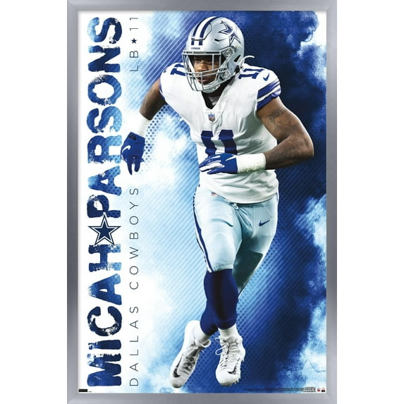 NFL Dallas Cowboys - Micah Parsons 22 Wall Poster, 14.725" x 22.375" Framed