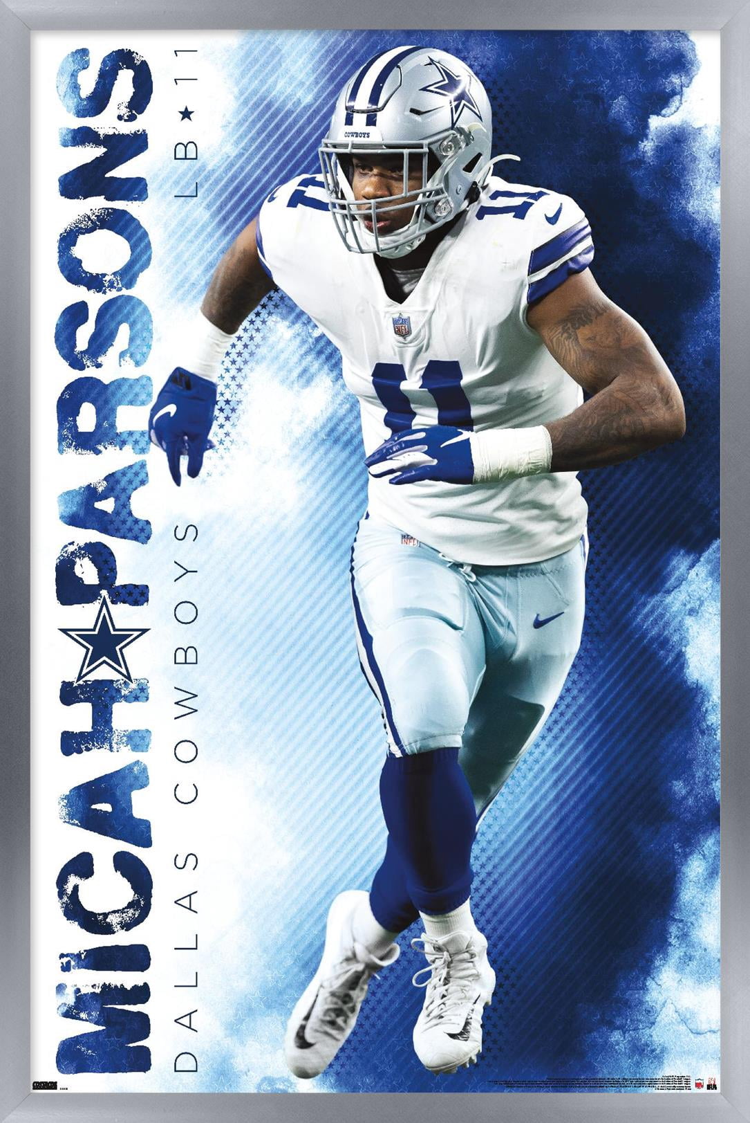 NFL Dallas Cowboys - Micah Parsons 22 Wall Poster, 22.375" x 34" Framed