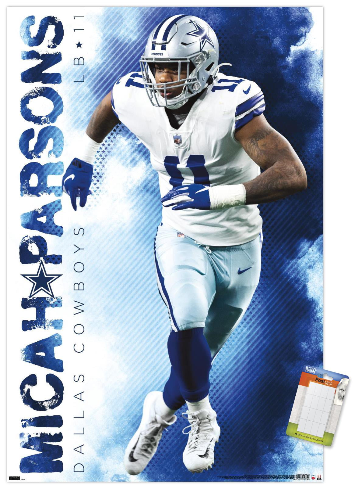 NFL Dallas Cowboys - Micah Parsons 22 Wall Poster with Magnetic