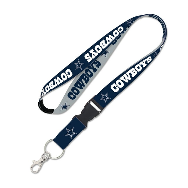 NFL Dallas Cowboys Team 1" Reversible Lanyard with Buckle and Breakaway